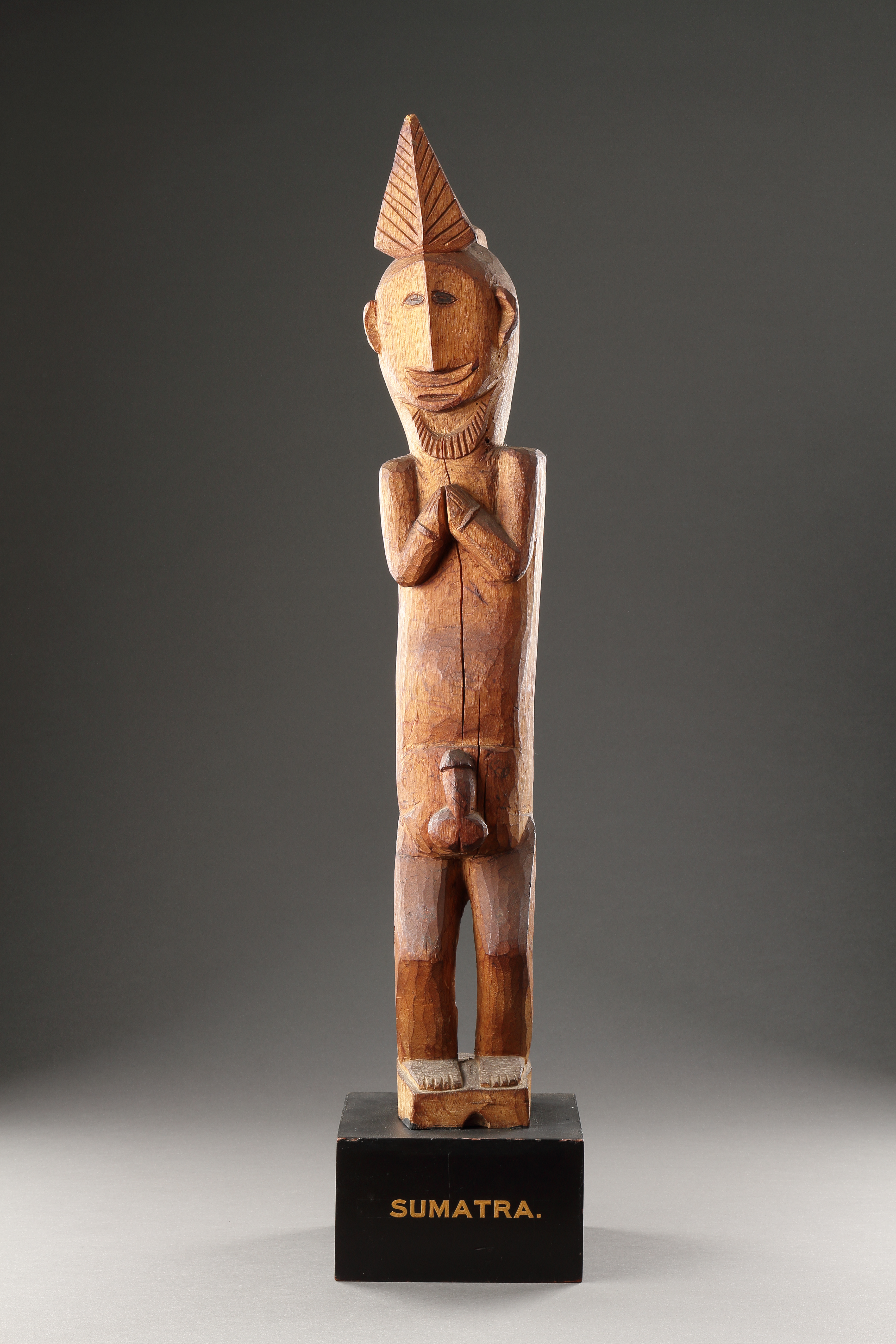 A Nias Standing Figure of a Male Figure